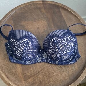 Victoria's Secret Lace Bra 34B, Blue